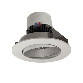 LED Pearl Adjustable Trim in Haze Reflector / Matte Powder White Flange (167|NPR4RC40XHZMPW)