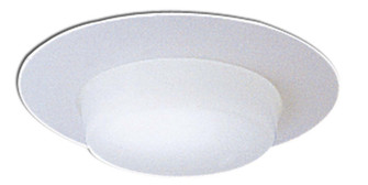 Rec Inc 6'' Trim 6'' Drop Opal Lens W/ Plastic Trim in White (167|NP24)