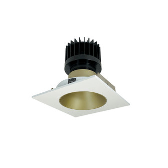 Rec Iolite Non-Adjustable Trim in Champagne Haze Reflector / Matte Powder White Flange (167|NIO4SNDC40XCHMPWHL)
