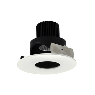 Rec Iolite 4'' Round Pinhole Adj in Black Pinhole / Matte Powder White Flange (167|NIO4RPHA50XBMPW)