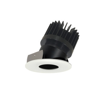 Rec Iolite Pinhole Adjustable Trim in Black Pinhole / Matte Powder White (167|NIO4RPHA40XBMPWHL)