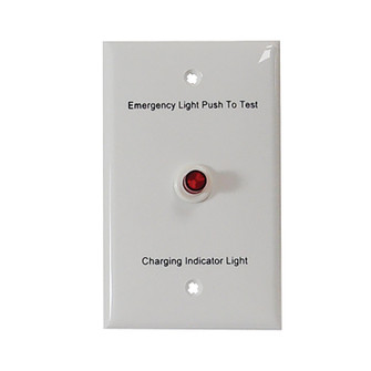 Exit & Emer- Accessories Replacement Face Plate And Test Switch in White (167|NEPKA07LEDFPTS)