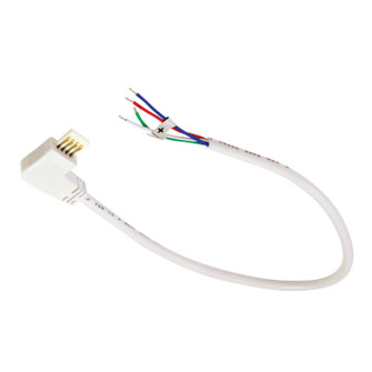 Sl LED Lbar Silk Sbc Acc 12'' Side Power Line Cable Open Wire For Lightbar Silk, Left in White (167|NAL81112LW)