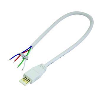 Sl LED Lbar Silk Sbc Acc 12'' Power Line Cable Open Wire For Lightbar Silk in White (167|NAL81012W)