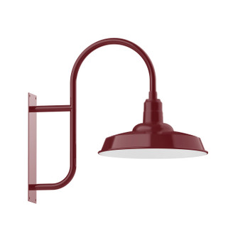 Warehouse One Light Wall Mount in Barn Red (518|WMF18555W18)