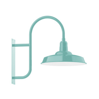 Warehouse One Light Wall Mount in Sea Green (518|WMF18548)