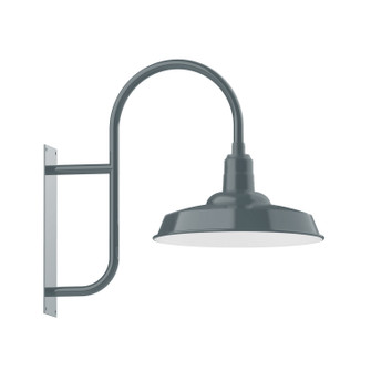 Warehouse One Light Wall Mount in Slate Gray (518|WMF18540)