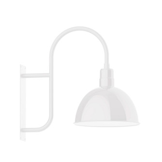 Deep Bowl One Light Wall Mount in White (518|WMF11744)