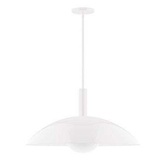 Glow One Light Pendant in White (518|STGX477G1544)