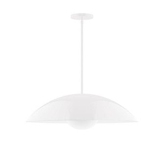 Axis One Light Pendant in White (518|STG439G1544)