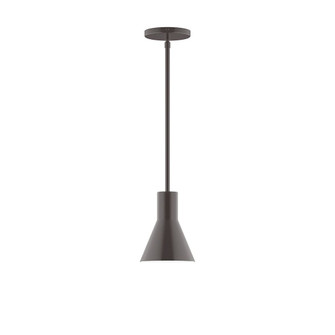 Flare One Light Pendant in Architectural Bronze (518|STG43651)