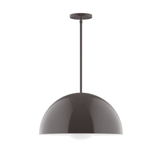 Arcade One Light Pendant in Architectural Bronze (518|STG433G1551)