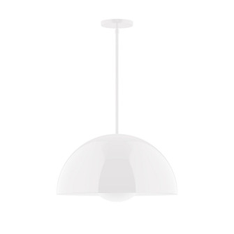 Arcade One Light Pendant in White (518|STG433G1544)