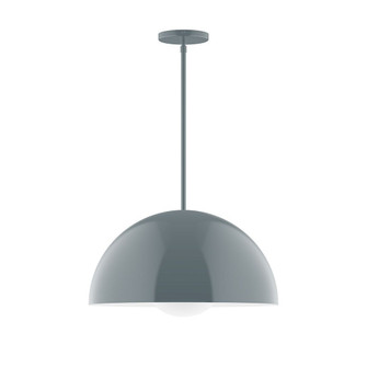 Arcade One Light Pendant in Slate Gray (518|STG433G1540)