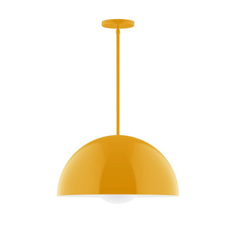 Arcade One Light Pendant in Bright Yellow (518|STG433G1521)