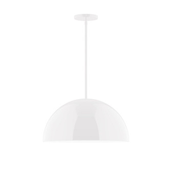 Arcade One Light Pendant in White (518|STG43344)