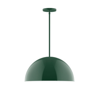 Arcade One Light Pendant in Forest Green (518|STG43342)