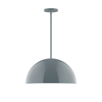 Arcade One Light Pendant in Slate Gray (518|STG43340)