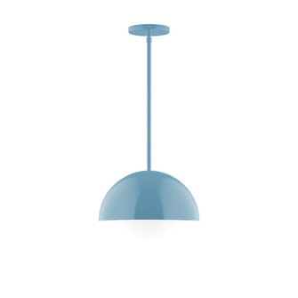 Arcade One Light Pendant in Light Blue (518|STG432G1554)