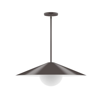 Axis One Light Pendant in Architectural Bronze (518|STG429G1551)