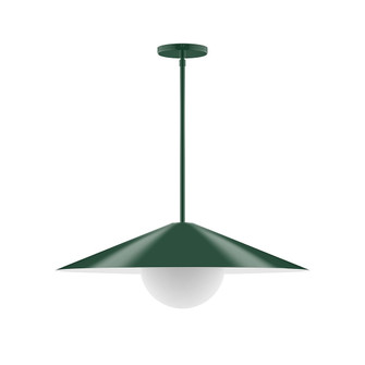 Axis One Light Pendant in Forest Green (518|STG429G1542)