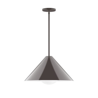 Pinnacle One Light Pendant in Architectural Bronze (518|STG423G1551)