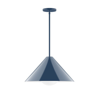 Pinnacle One Light Pendant in Navy (518|STG423G1550)
