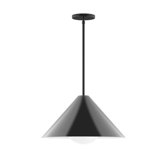 Pinnacle One Light Pendant in Black (518|STG423G1541)