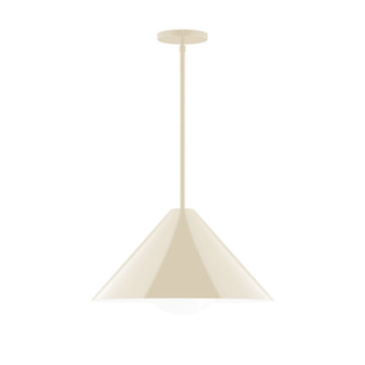Pinnacle One Light Pendant in Cream (518|STG423G1516)