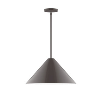 Pinnacle One Light Pendant in Architectural Bronze (518|STG42351)
