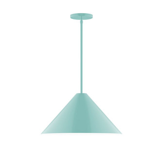 Pinnacle One Light Pendant in Sea Green (518|STG42348)