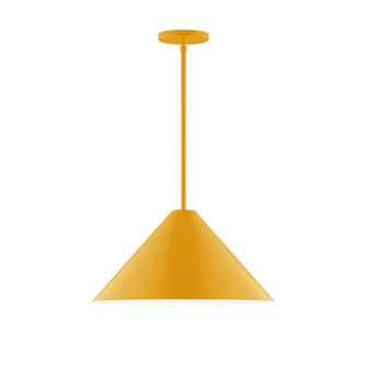 Pinnacle One Light Pendant in Bright Yellow (518|STG42321)