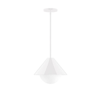 Pinnacle One Light Pendant in White (518|STG422G1544)