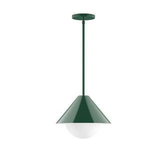 Pinnacle One Light Pendant in Forest Green (518|STG422G1542)