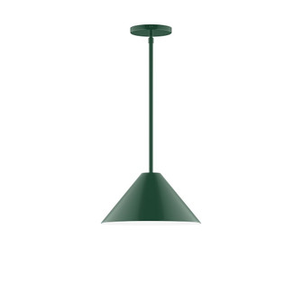 Pinnacle One Light Pendant in Forest Green (518|STG42242)
