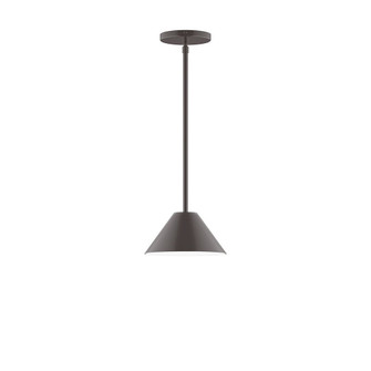 Axis One Light Pendant in Architectural Bronze (518|STG42151)