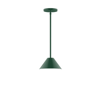 Pinnacle One Light Pendant in Forest Green (518|STG42142)