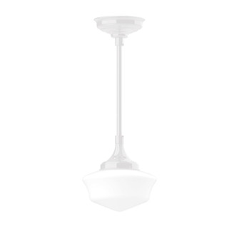 Schoolhouse One Light Pendant in White (518|STC02144)