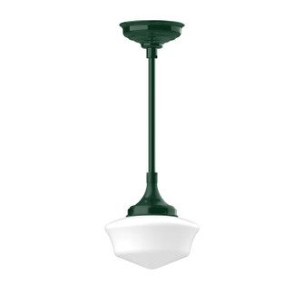 Schoolhouse One Light Pendant in Forest Green (518|STC02142H30)