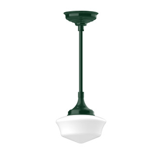 Schoolhouse One Light Pendant in Forest Green (518|STC02142H24)