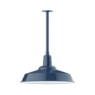 Warehouse One Light Pendant in Navy (518|STB18650T24)