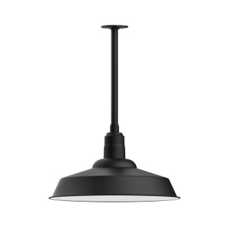 Warehouse One Light Pendant in Black (518|STB18641T24)