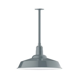 Warehouse One Light Pendant in Slate Gray (518|STB18640T24)