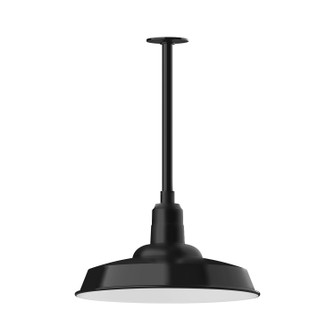 Warehouse One Light Pendant in Black (518|STB18541T24)