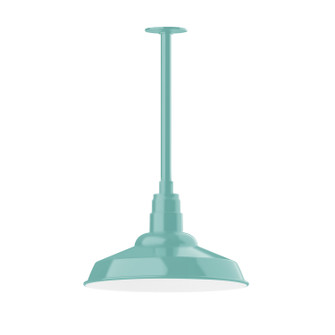 Warehouse One Light Pendant in Sea Green (518|STB18448)