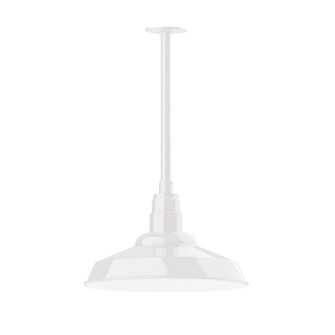 Warehouse One Light Pendant in White (518|STB18444T24)