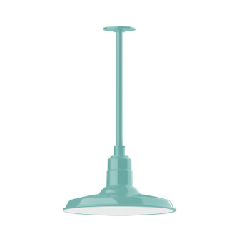Warehouse One Light Pendant in Sea Green (518|STA18348H36)