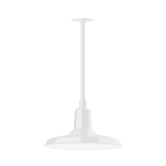 Warehouse One Light Pendant in White (518|STA18344H30)