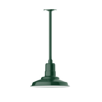 Warehouse One Light Pendant in Forest Green (518|STA18242H30) Warehouse One Light Pendant in Forest Green (518|STA18242H30)