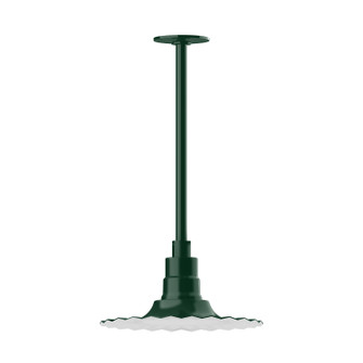 Radial One Light Pendant in Forest Green (518|STA15842H24)